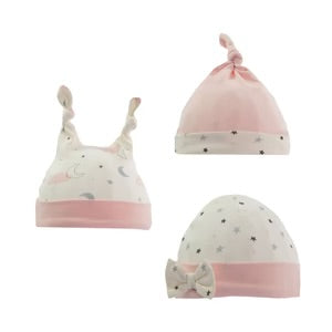 3 PACK HATS - Clouds & Stars (0-9 MONTHS)