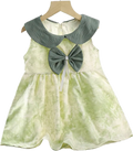 New Summer dress Clouds Cotton, Dress Sleeveless Girl's Bow Cute Dress Breathable Comfortable 90cm