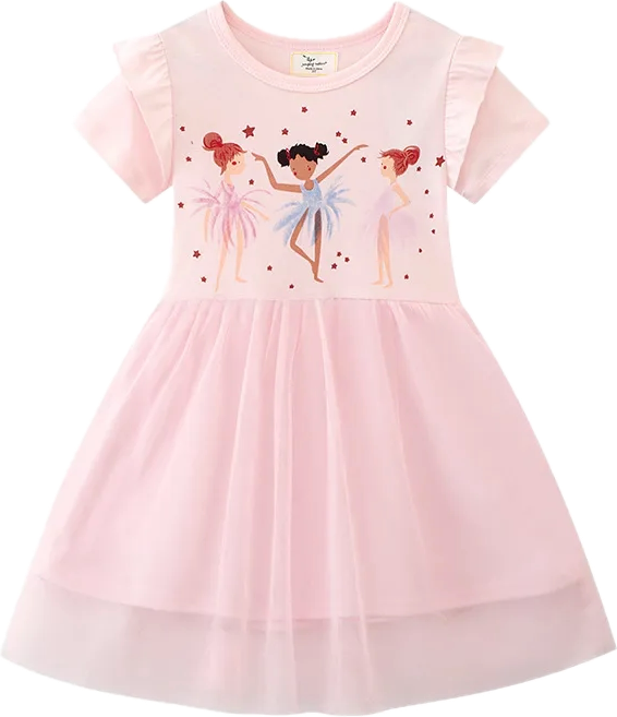 Ballet Fairy Tulle Dress - Toddler Girls 98 per cent cotton 90cm