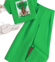 Casual Portrait Cotton Polyester Girls Clothing Sets 7 to 8 year old