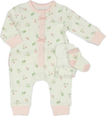 Baby Girls 3pc Romper Set Pink Floral from new born to 9 month