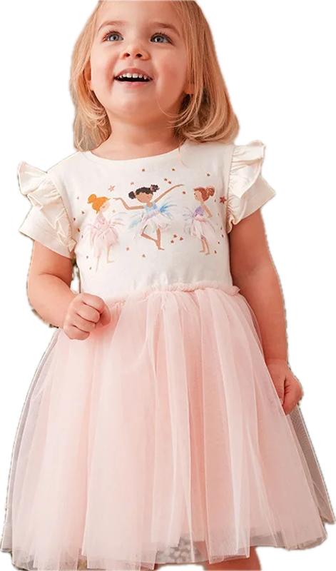 Ballet Fairy Tulle Dress - Toddler Girls 98 per cent cotton 90cm