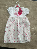 Sweet Heart Polka Dot Dress - Girls Summer Dress (2-6 Years)