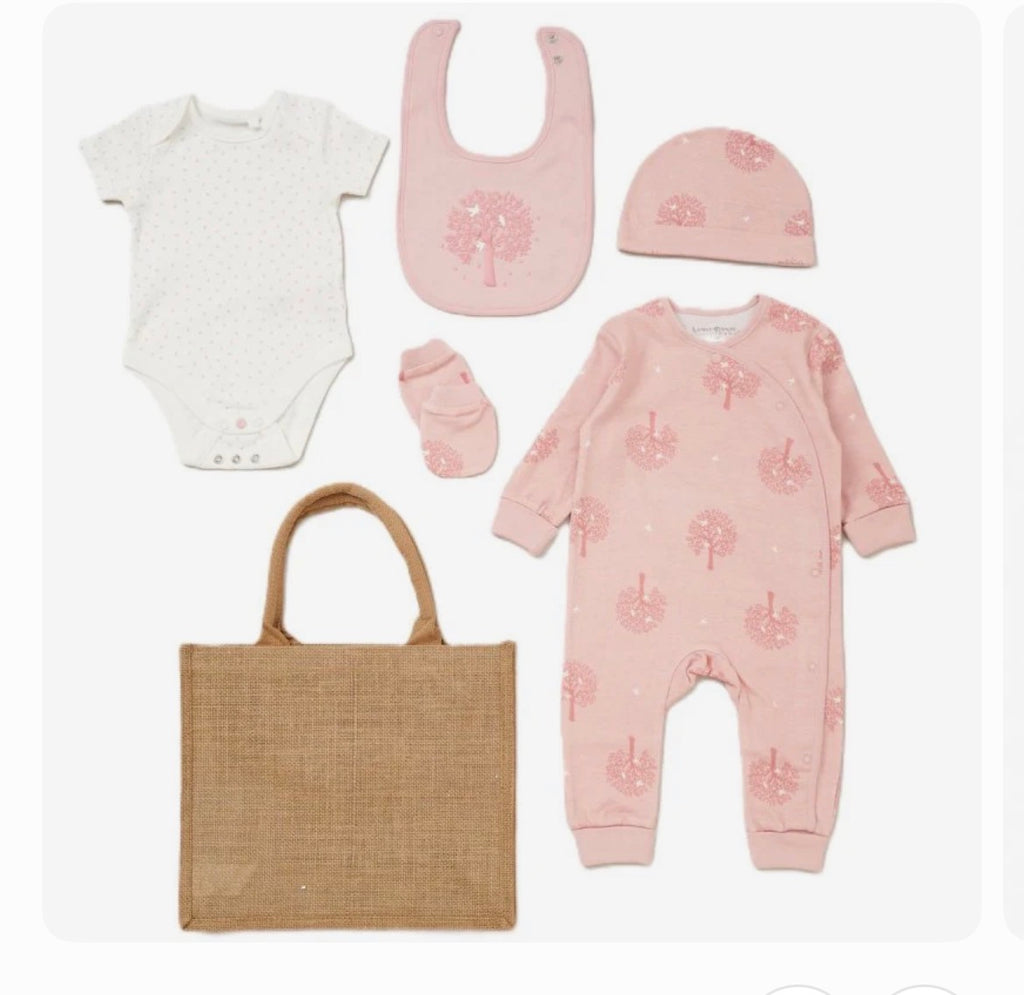 6pc Baby Unisex Mesh Bag Gift Set - Tree (newborn to 6 Months)