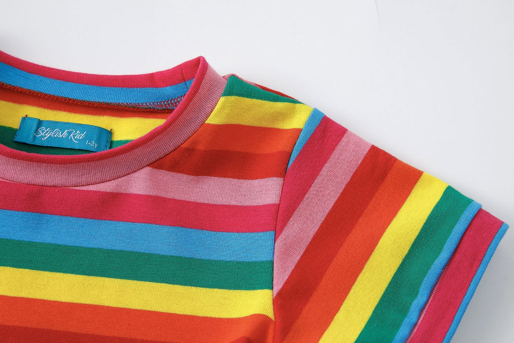 Rainbow Cotton Dress | Baby Toddler Child