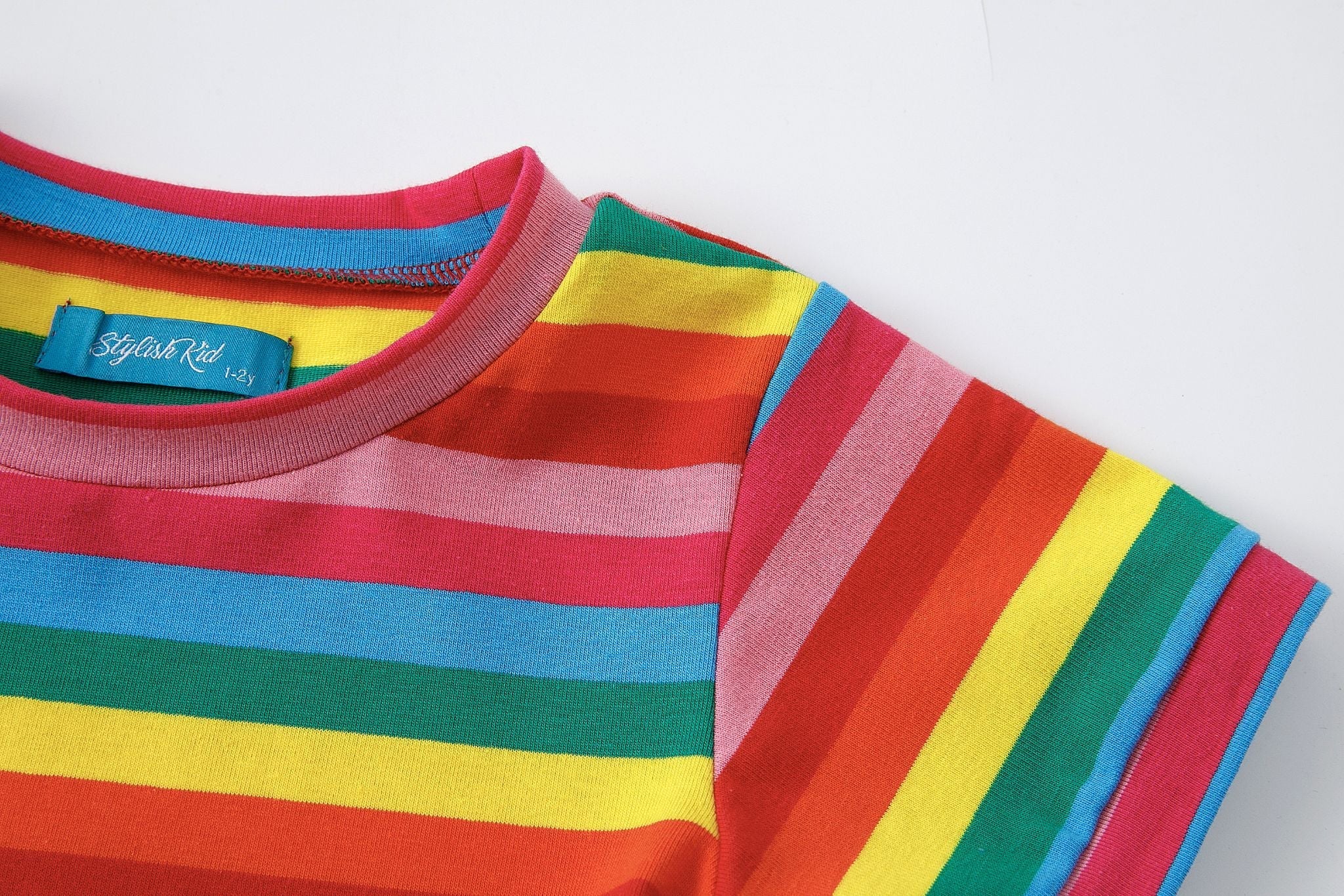 Rainbow Cotton Dress | Baby Toddler Child