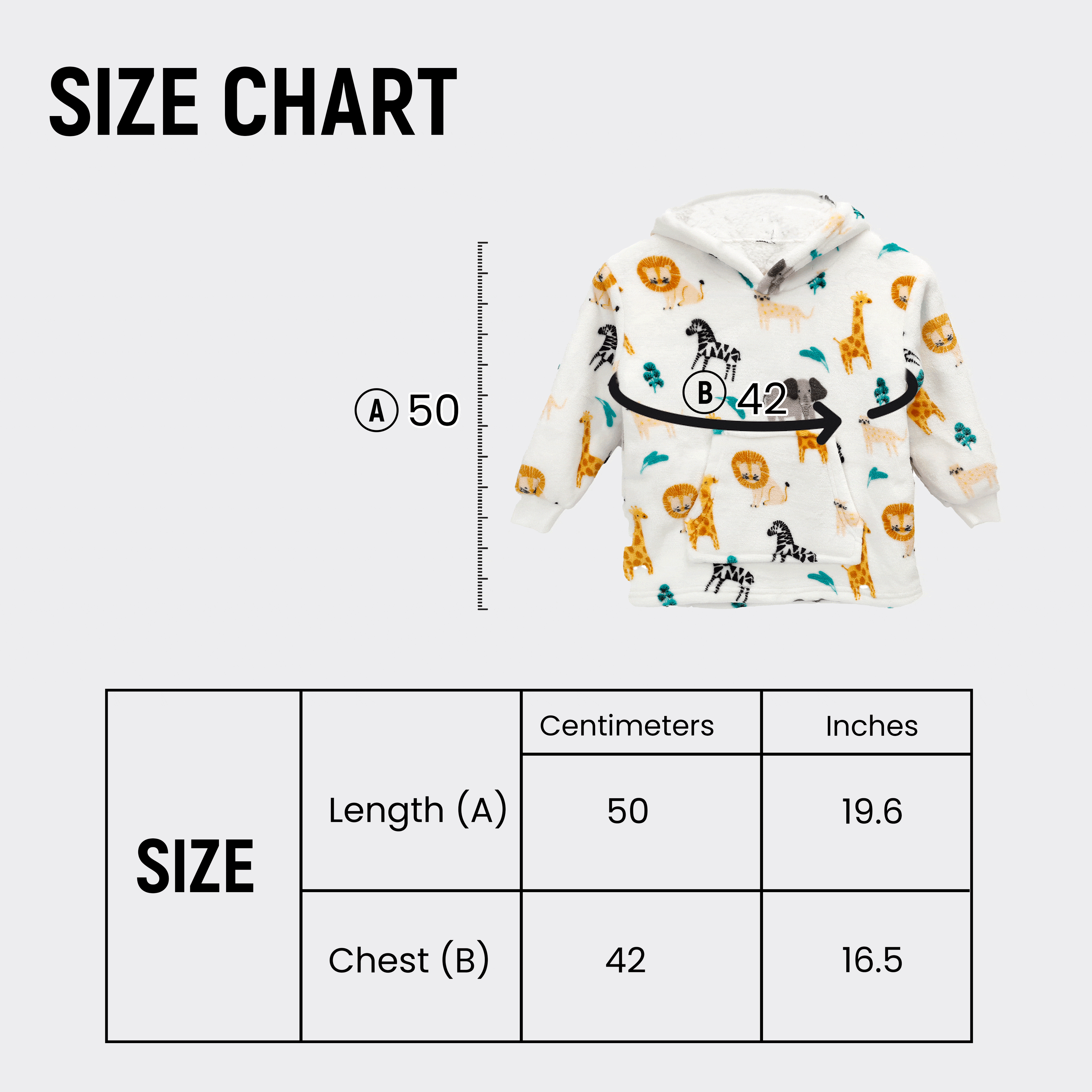 OLIVIA ROCCO Daisy Dreamer Kids Hoodie Blanket Safari Sloth Wearable Sweatshirt For Toddlers 0-4 Unisex With Kangaroo Pocket And Soft Fleece Lining