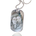 Sterling Silver Pendant - Engraved Silver Rectangle Necklace With Custom Text Gift Box