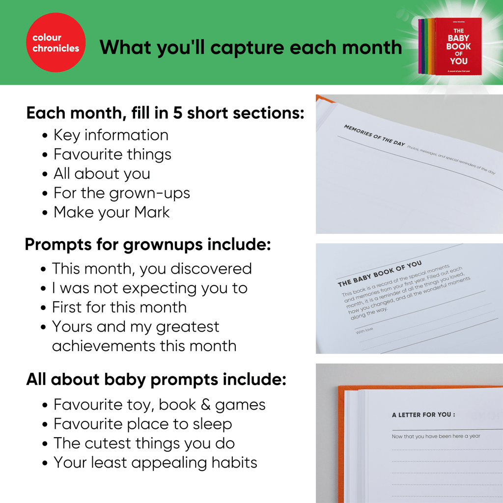 The Baby Book of You – First Year Baby Memory Book