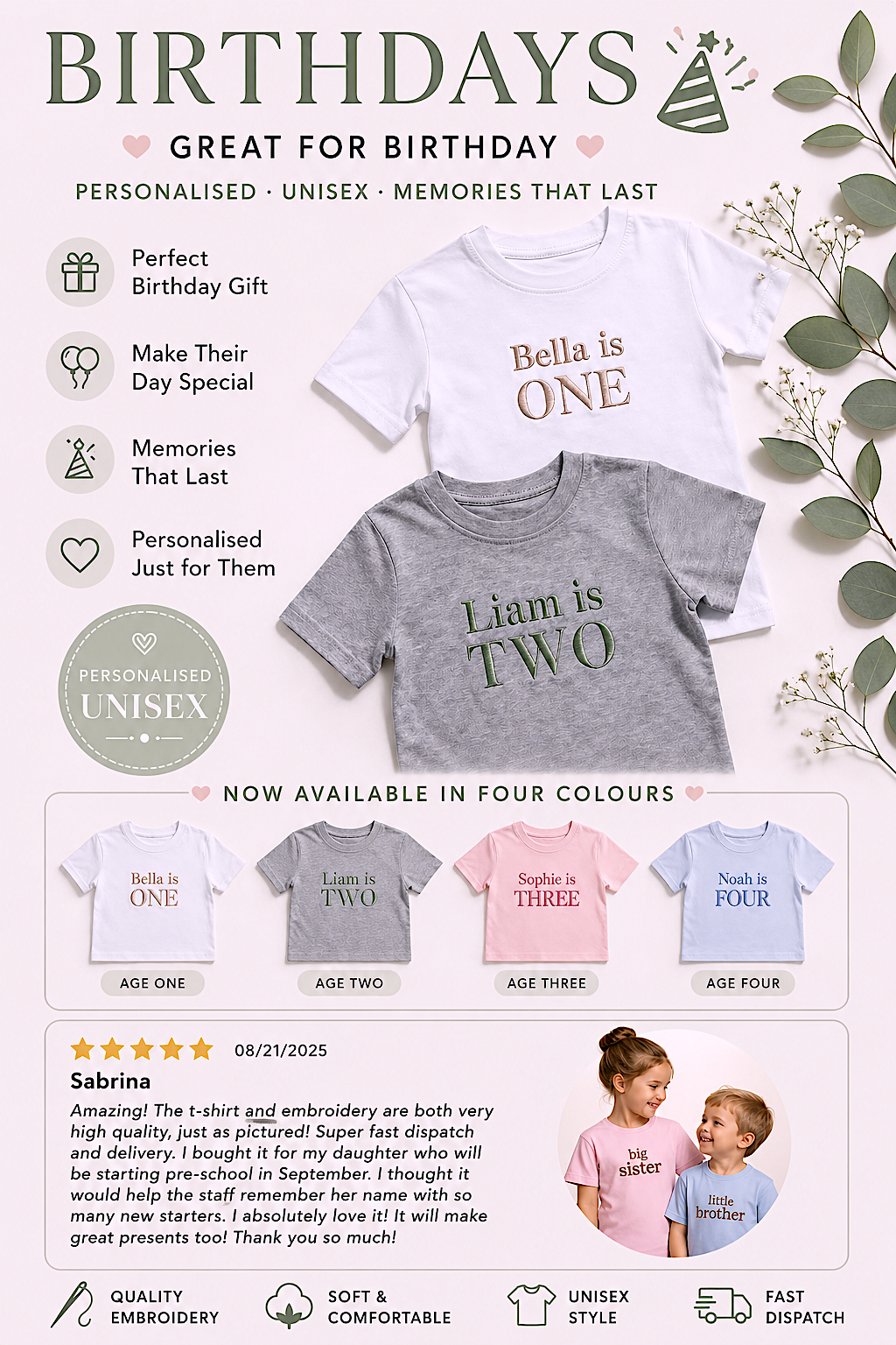 Essential Grey Premium Crewneck Personalised T-shirt