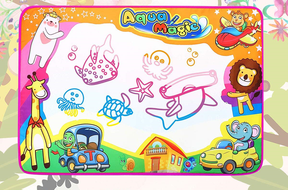 Large SOKA Doodle Mat with Accessories - No-Toxic, Eco-Friendly, Educational Toy - Perfect Gift for Kids!