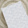 Anti-Roll Wedge Changing Mat - Blue Ocean Waves Print