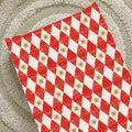 Anti-Roll Wedge Baby Changing Mat - Red Harlequin