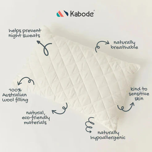 Kabode - Organic Cotton & Wool Toddler Pillow